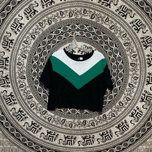 Striped H&M Crop Top